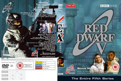 The Red Dwarf V DVD cover. A thing of beauty.
